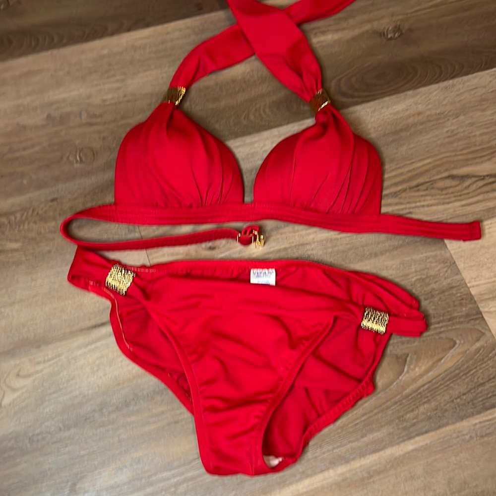 Venus red 2 pc bikini swimsuit B and 10
